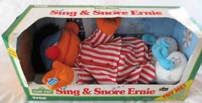 SESAME STREET「Sing & Snore Ernie／TYCO製 1996 TYCO SESAME STREET 