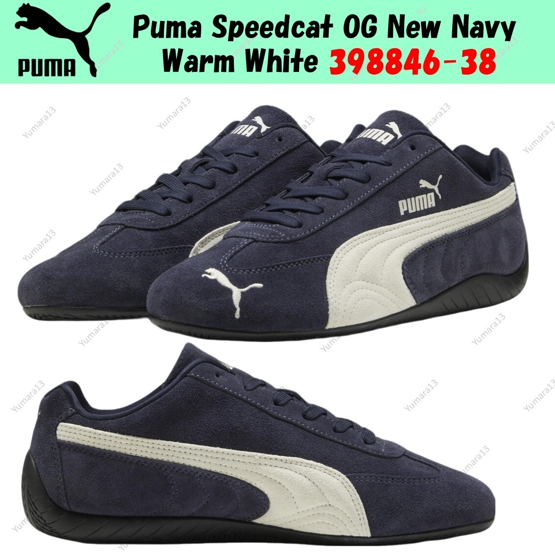 シューズ Puma Speedcat OG \"New Navy/Warm White\" PUMA Speedcat OG 