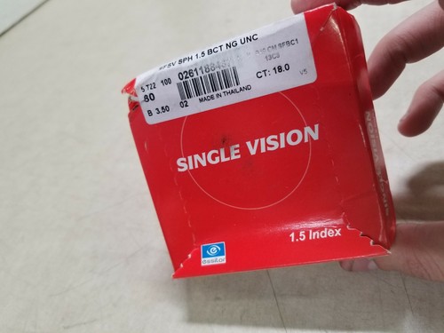 Essilor Single Vision 1.5 Index Lens SFSV SPH BCT NG UNC (0261188437)