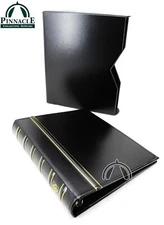 BLACK VARIO Classic 4 Ring Binder with Slipcase for Stamps, Currency & Other