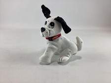 White Black Spot Dalmation Dog Small Stuffed Animal Toy EUC