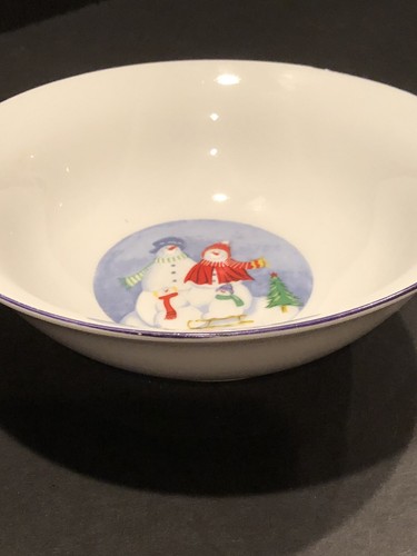 Todays Home SNOW Family Cereal Bowl 6 1/4”Pre-owned Pattern TDH2 - Picture 3 of 5