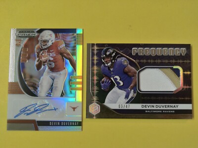 Devin Duvernay 2020 Prism Rookie Refractor Auto+Elements 3 color patch/47