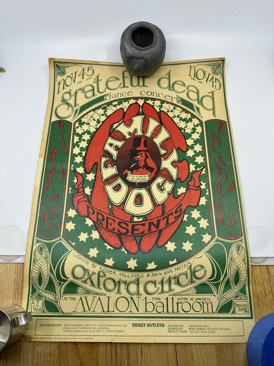 1966 GRATEFUL DEAD - FAMILY DOG AVALON BALLROOM POSTER, FD33