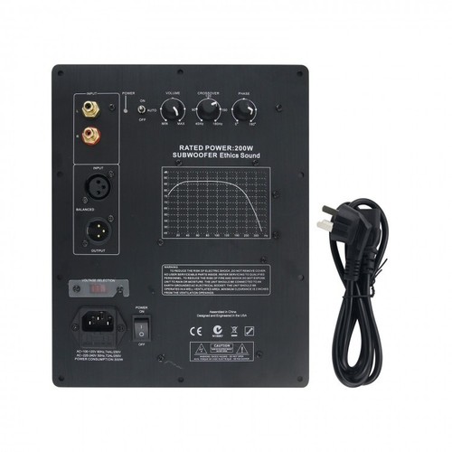 Subwoofer Amplifier Board Plate Amp Subwoofer Ethics Sound Rated 200/350W Output - Picture 2 of 21
