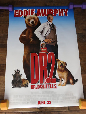 VINTAGE Dr Dolittle 2 2001 Original Poster 27x40 Rolled Double Sided Mirror