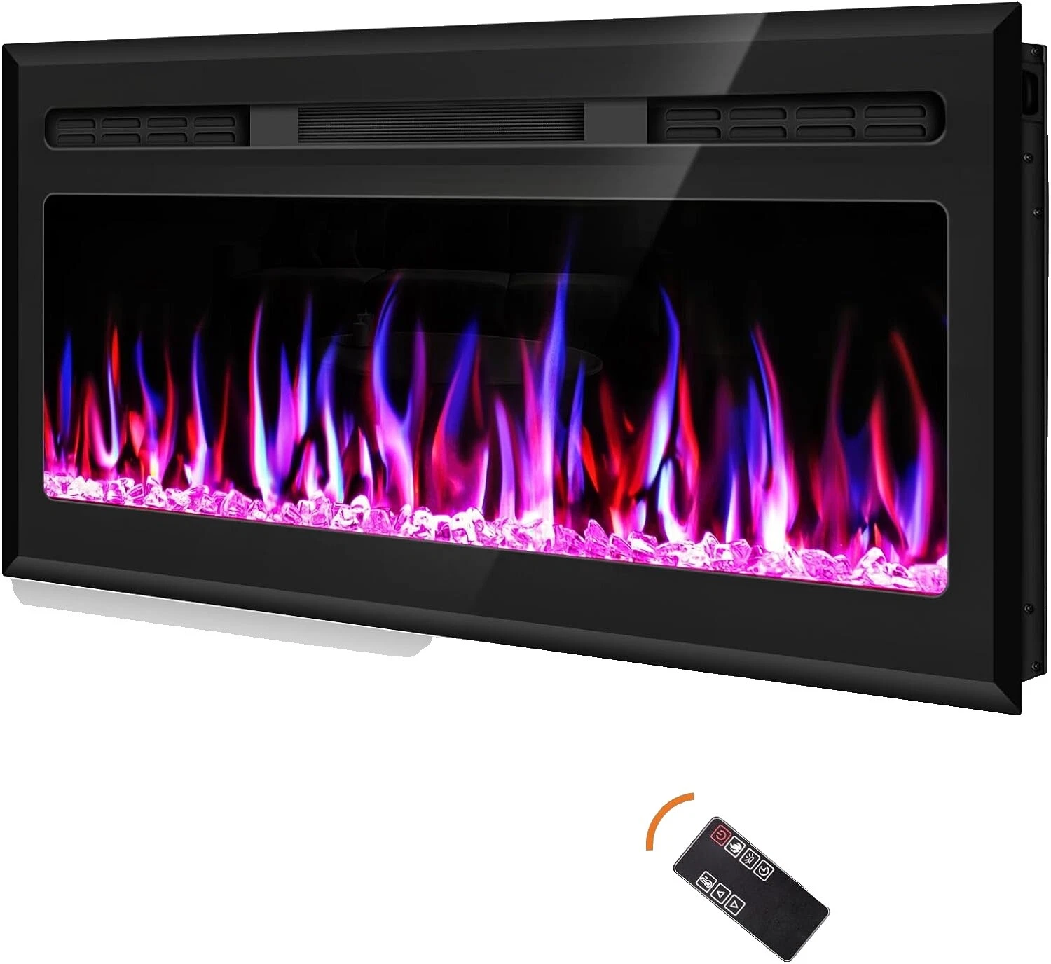 Electric Metal Modern Fireplaces