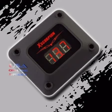 3 Digit RED LED Readout 12v Digital Voltmeter Black housing Car Marine Audio USA