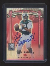 2001 DONRUSS ELITE Joe Namath PASSING THE TORCH AUTOGRAPH SP #ED 62/100 MINT HOF