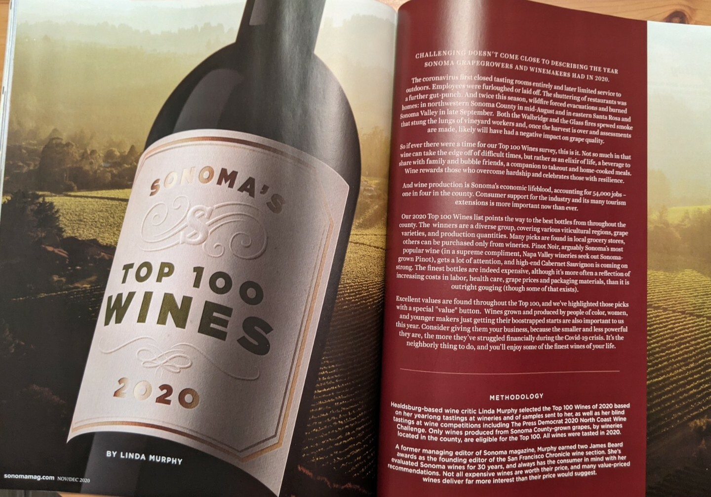 Sonoma Magazine 100 Top Wines Nov 2020 Craftsman Home | eBay