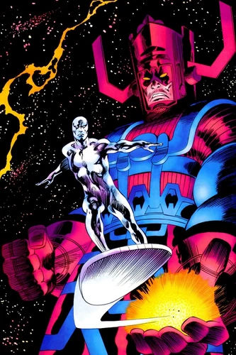 Galactus Silver Surfer Hand Vintage Comicbook Reprint Poster 12X18 inches Marvel