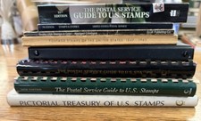 United States postage stamp guide collecting pictorial & history book lot of 8