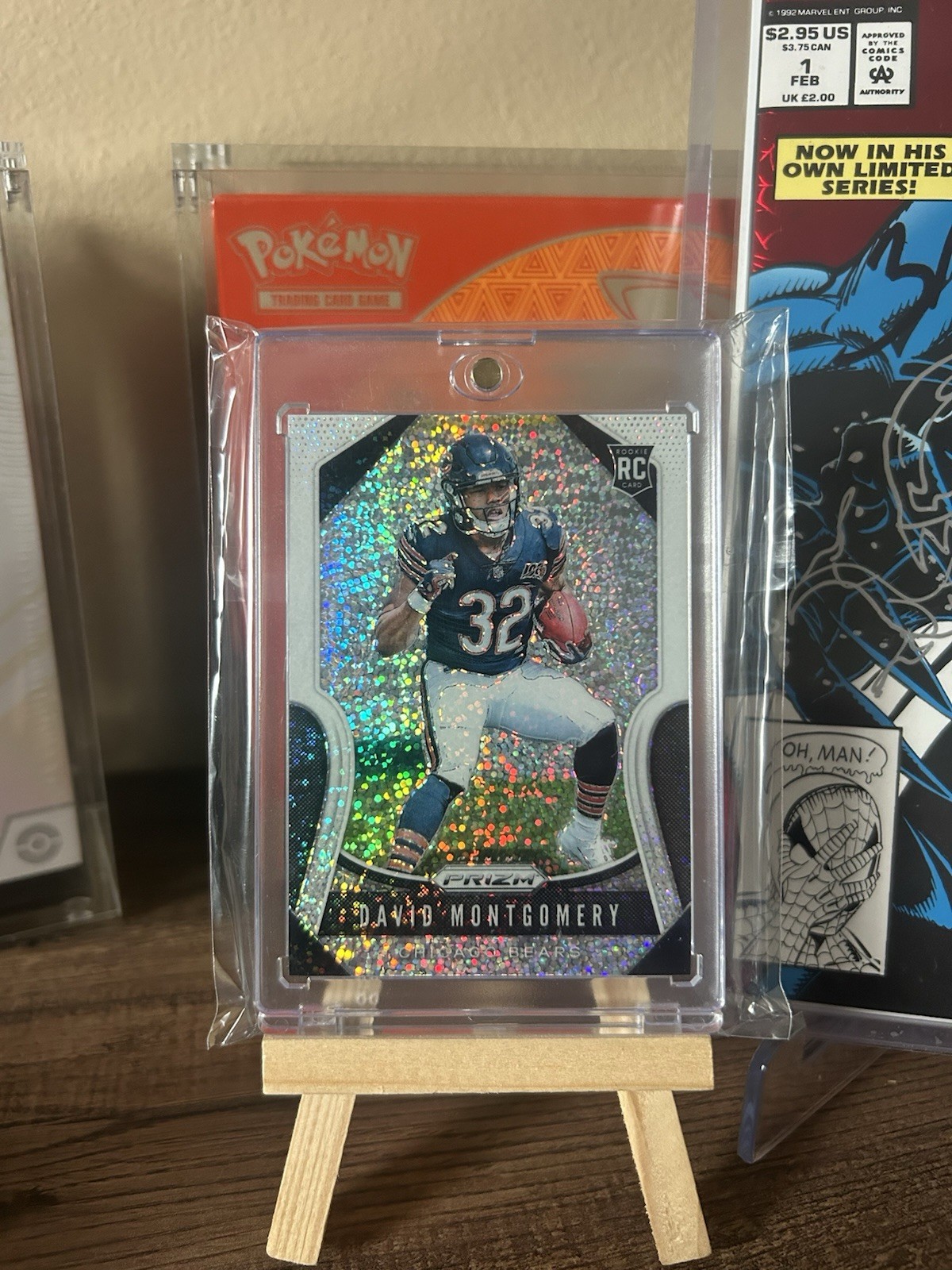 2019 Panini Prizm David Montgomery #397 White Sparkle (RC) SSP