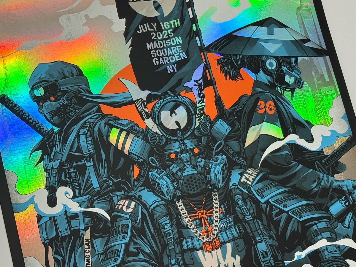 Wu-Tang Clan Poster MSG Madison Square Garden NYC 2025 #'d X/130