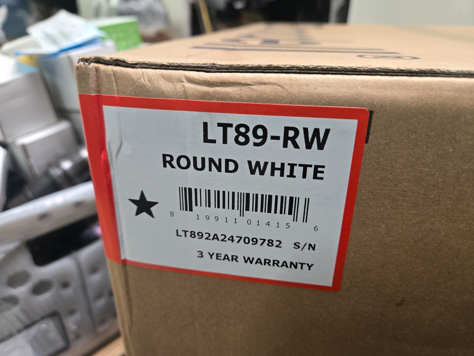 Brondell Swash Advanced Bidet Toilet Seat Side Arm Control LT89-RW Round - White