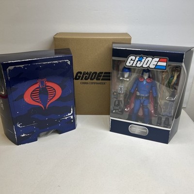 GI Joe Super7 Ultimates COBRA COMMANDER 7'' Action Figure W/ Shipping Box
