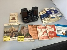 Vintage 1940 s Sawyer s View Master Model C, Inc. 21 Reels And Papers -WORKS