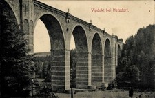Ak Hetzdorf Flöha in Sachsen, Eisenbahn-Viadukt - 5027735