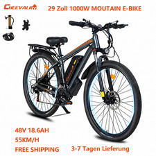 1000W Cheevalry C29 48V 18,6AH E-Mountainbike 50KM/H 21-Gang Herren/Damen 29Zoll