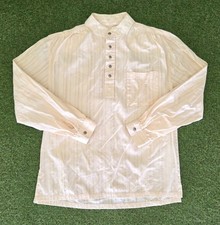 Scully RangeWear Mens Natural 100 Cotton Tombstone L/S Western Shirt Sz Medium