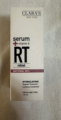 CLARA'S New York RT Retinol + Vitamin E Face Serum Vegan 1 fl oz, Dark Spots