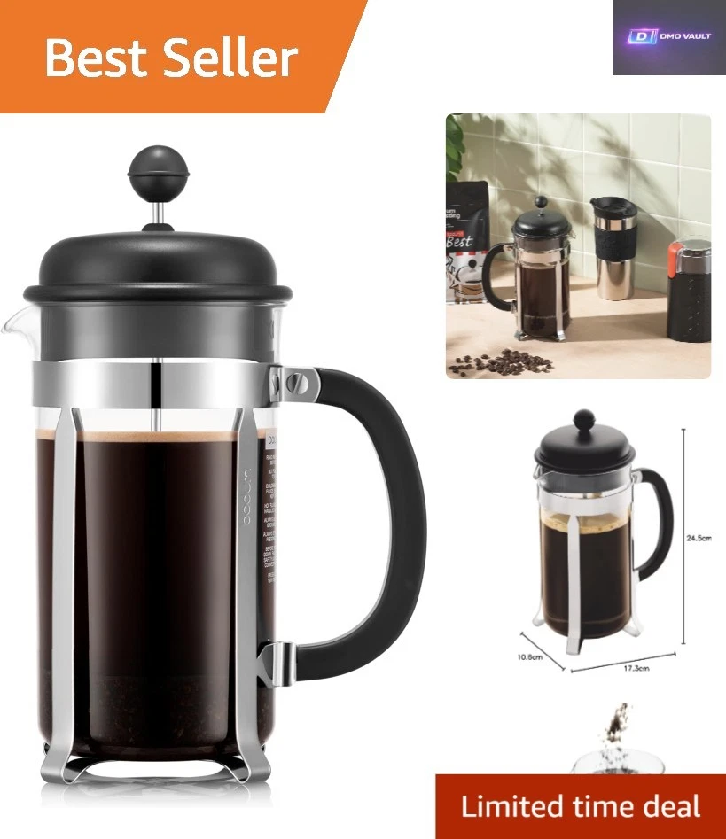8-Cup French Press - Eco-Friendly BPA-Free & Dishwasher Safe Percolator