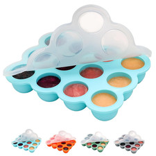 Baby Food Storage Container - 1.5Oz X 12 Pods Silicone Freezer Tray with Lid for