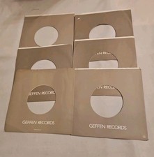 45 RPM 7" RECORD SLEEVES CO. SLEEVE 6 PACK SEE PHOTOS Geffen Records SLV301 