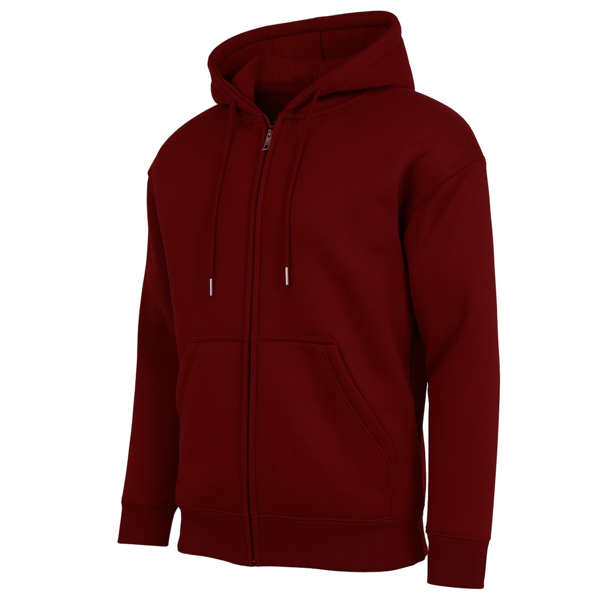 Mens Fleece Lined Zip-Up Hoodie Colors Activewear Fashion Warm NEW