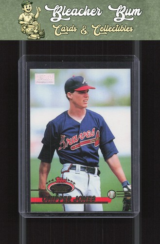 Chipper Jones #638 1993 Stadium Club 1st Day Production card