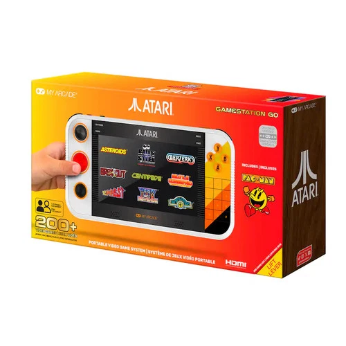 My Arcade Atari Gamestation Go Video Games System - 200+ Games - New & Sealed