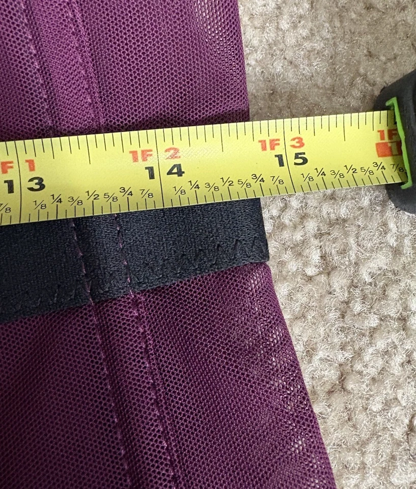 Topmelon 4x Bustier Púrpura Negro Con Medias Clips Foto 3 de 4