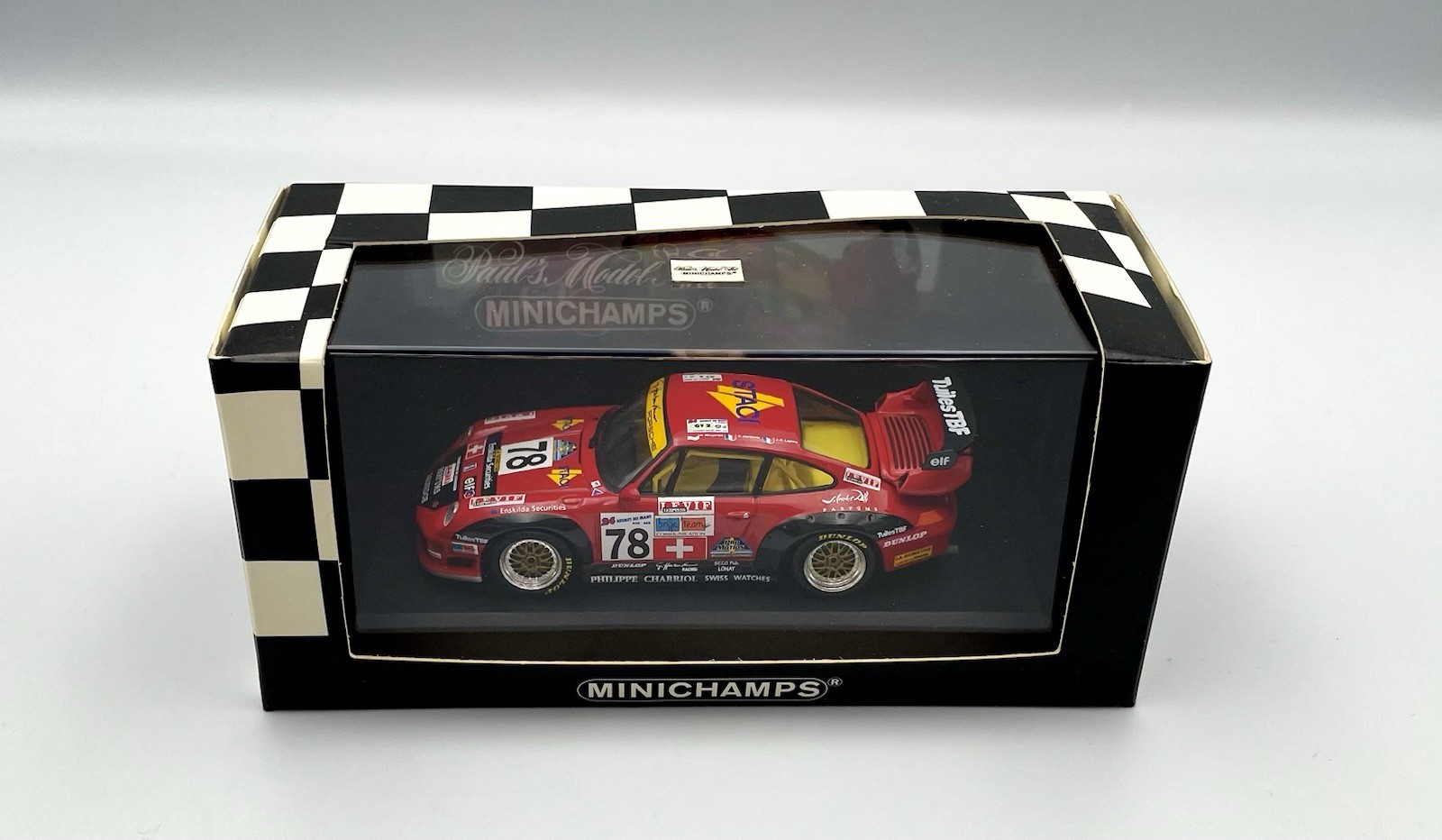 Minichamps 1/43 - 430 976778 Porsche 911 GT2 Winner Le Mans 1997 Rn78