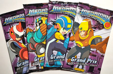 * MegaMan * Grand Prix Booster Pack (x4) Art Set - New Sealed NT Warrior TCG