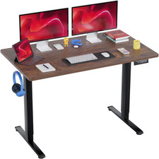 48 Inch Electric Standing Desk Computer Desk with Large Space and Headphone Hold