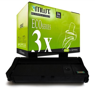 3x Toner for Ricoh Aficio SP 100 112 SU SUe SF SFe E, 407166 TYPESP100LE Black