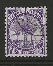 SAMOA SG64 2s6d Purple Fine Used Cat £13 UK P&P Free