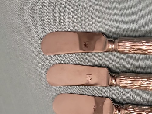 4 PC Vintage RALPH LAUREN Stainless Butter Spreader Discontinued RLL - Picture 5 of 11