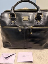 Modalu Pippa Black Leather Amazing Handbag Brand New Never Used