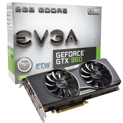 EVGA GeForce GTX 960 Graphic Card - 1.30 GHz Core - 1.37 GHz Boost Clock