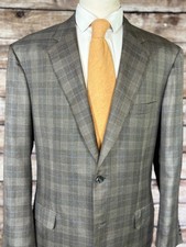 Brioni Cashmere Silk Viavene Blazer Size 46 L
