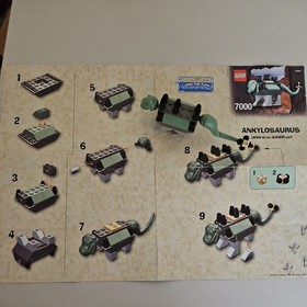 LEGO Dinosaurs: Baby Iguanodon (7001) & Baby Ankylosaurus (7000) pre-owned no bo