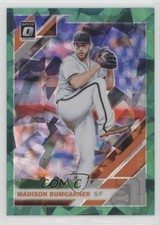 2019 Panini Donruss Optic Green Cracked Ice Prizm 3/7 Madison Bumgarner 08jk