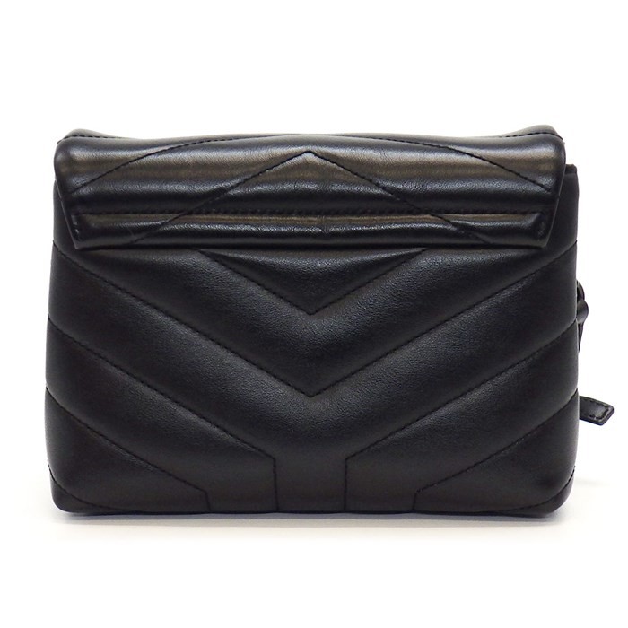 BORSA A TRACOLLA GIOCATTOLO YVES SAINT LAURENT LULU BMB 467072 0618 PELLE DI VITELLO NERA DONNA