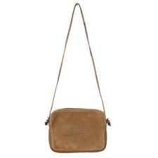 LOEWE shoulder bag camera bag anagram suede logo