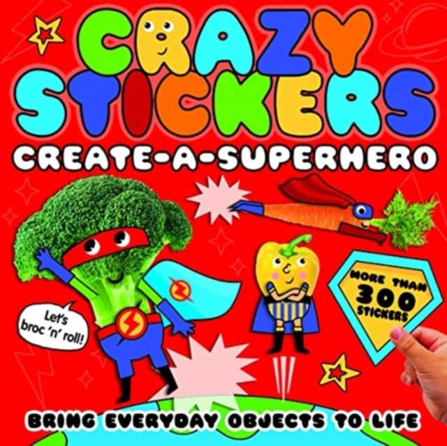 Crazy Stickers: Create-a-Superhero by Danielle McLean PAPERBACK 9781801042376
