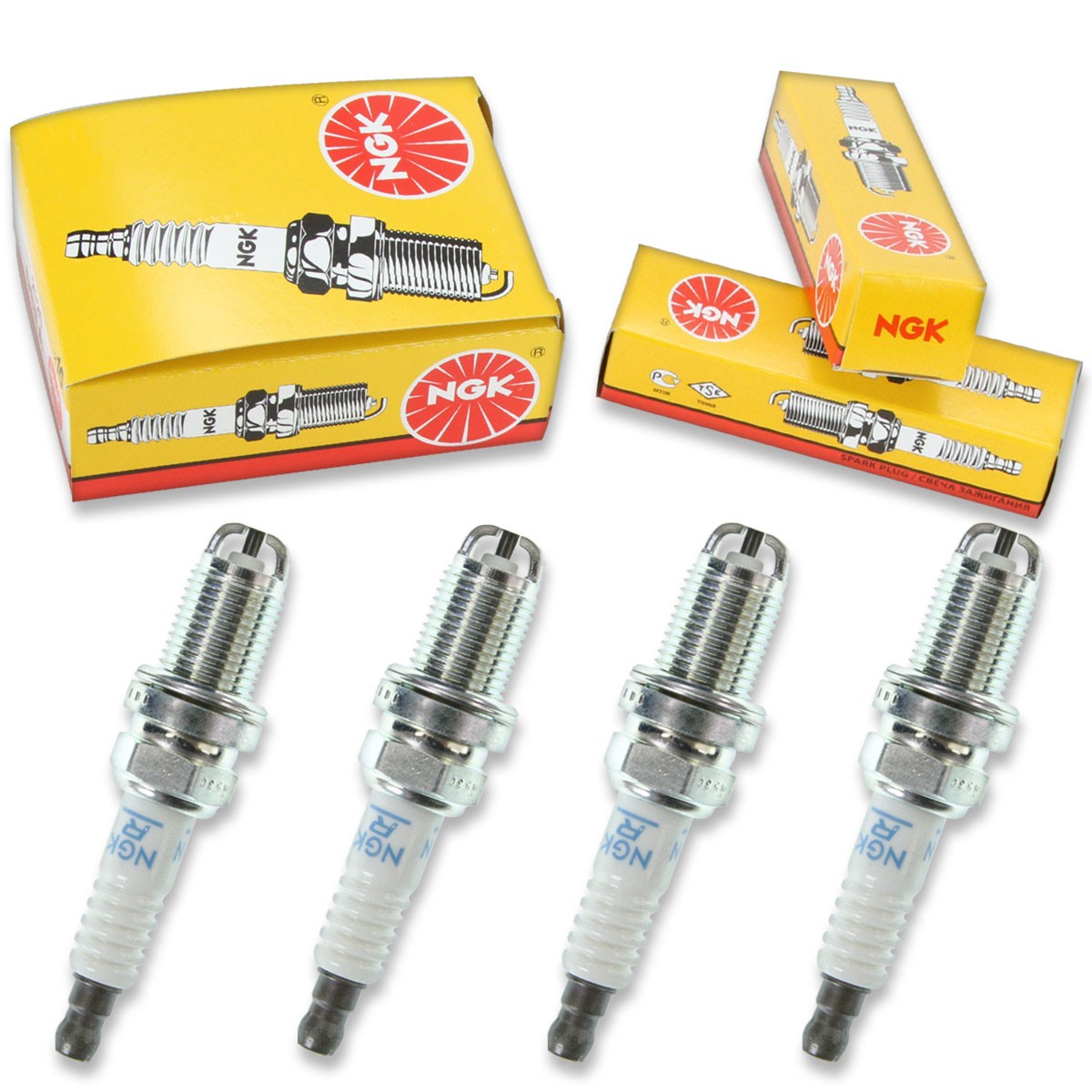 4pcs 99-02 BMW R1150GS NGK Standard Spark Plugs 1130cc 68ci Kit Set Engine fw