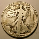 1939 D Walking Liberty Half Dollar  90% Silver   "As Pictured-Not Cleaned"