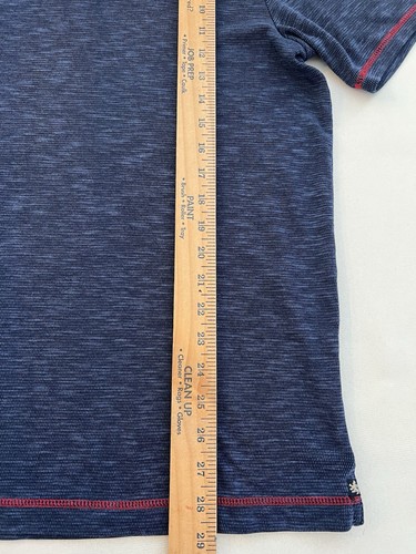 Nat Nast Luxury Originals Mens Dark Blue Polo Shirt Sz XL S/L Contrast Stitch - Picture 7 of 18