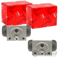 2X TRW Radbremszylinder 19,05Mm Passend FüR Chevrolet Aveo Trommelbremse |